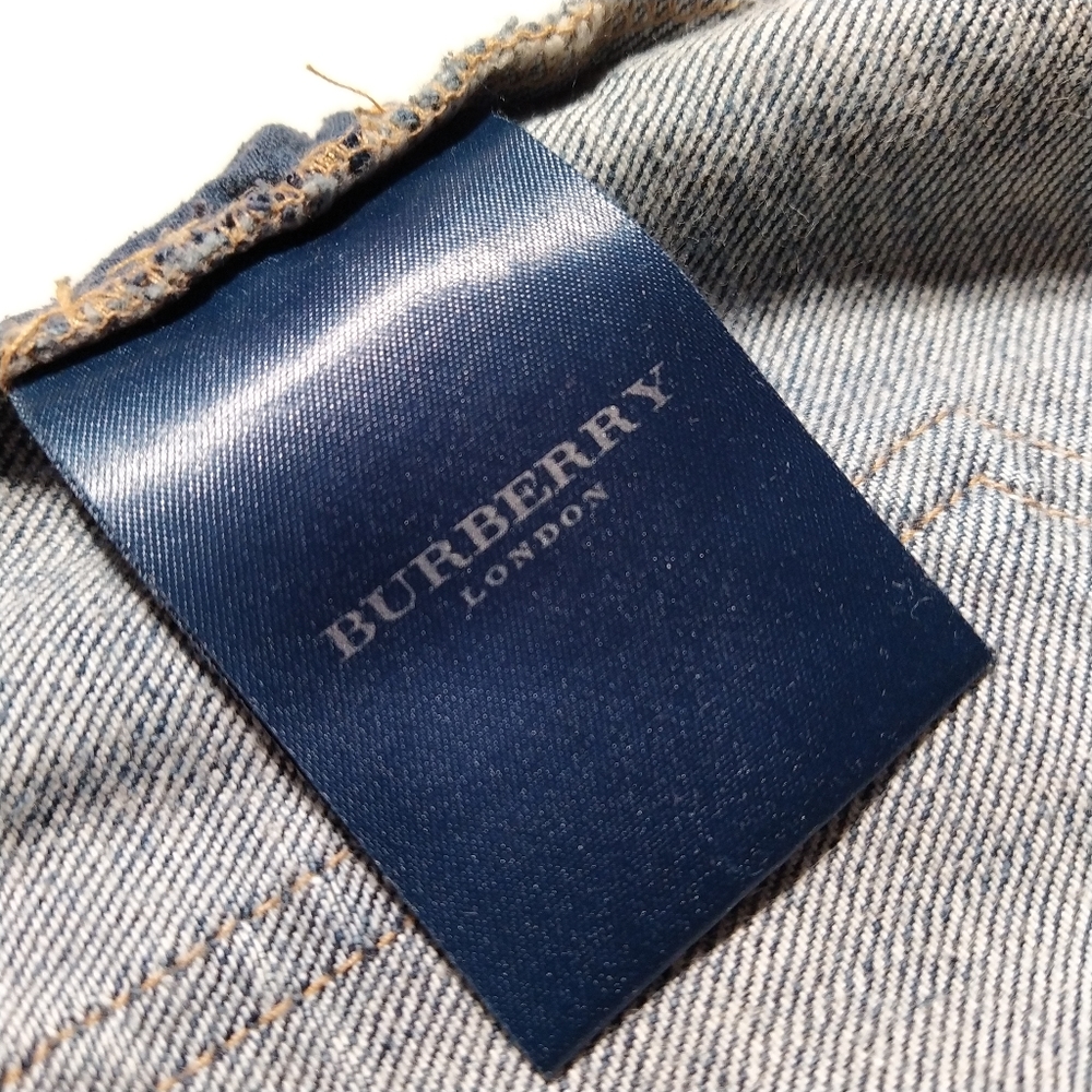 *SOLD* BURBERRY Denim Skirt A-Line US 06 - Picture 3 of 8